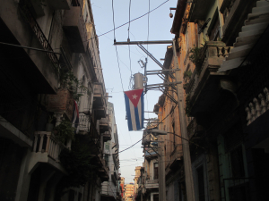 Una calle residencial de Centro Habana