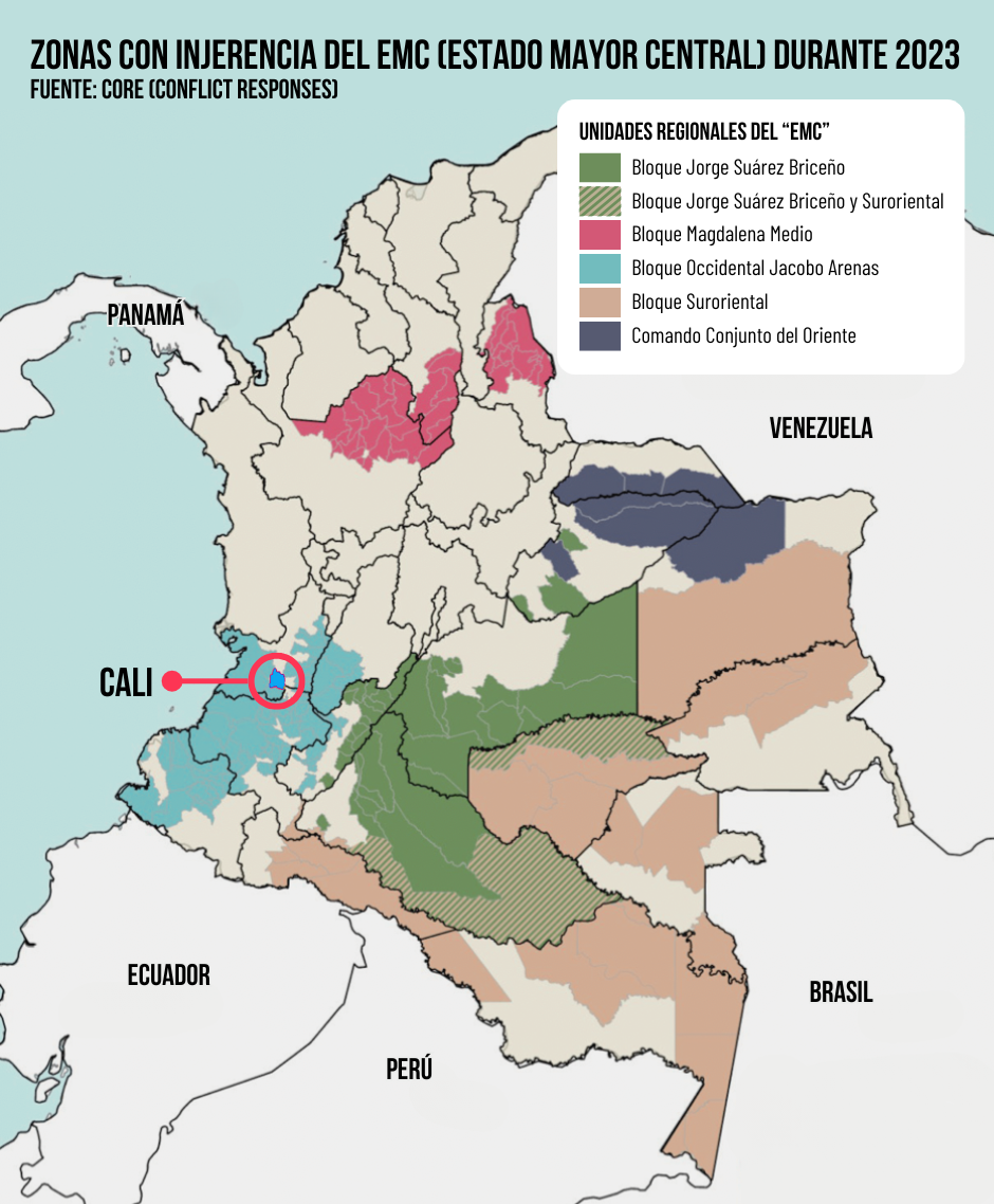 Mapa EMC Colombia