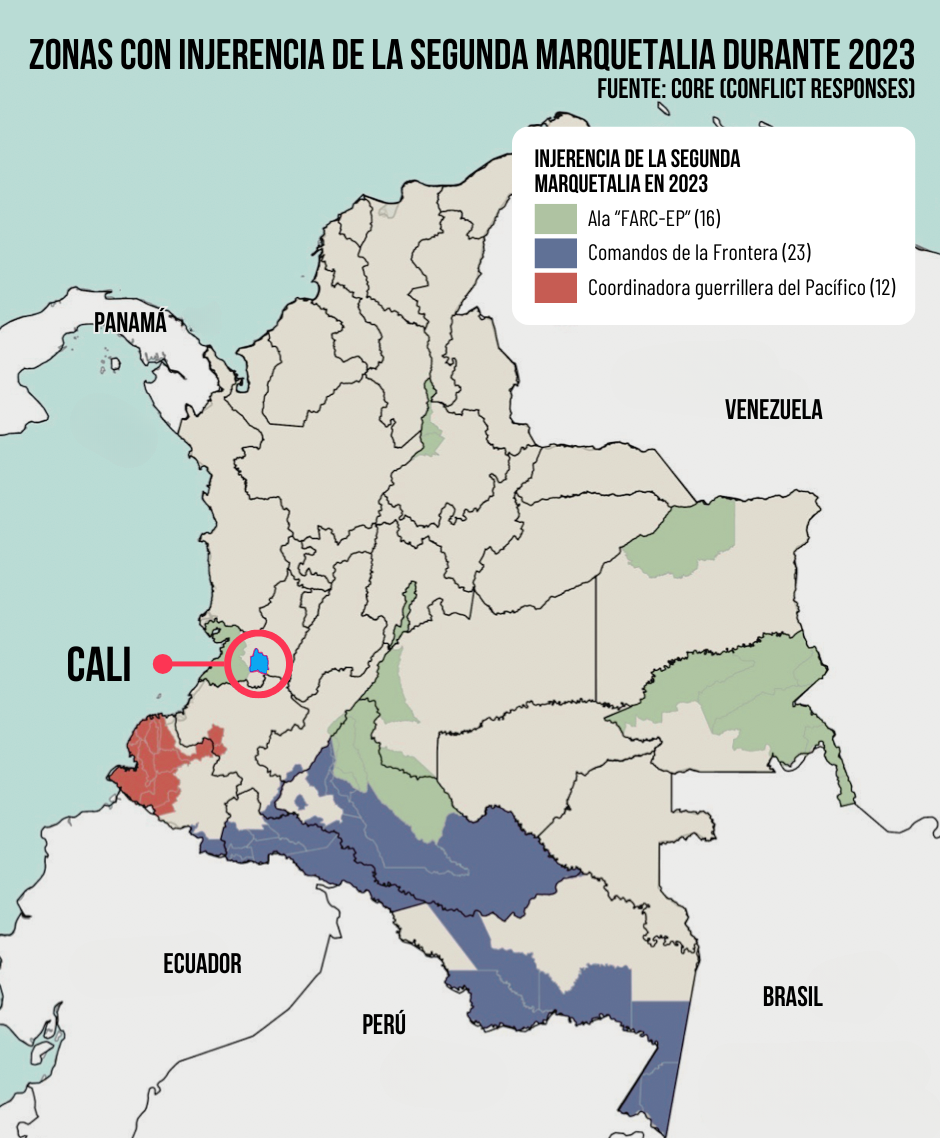 Mapa Segunda Marquetalia Colombia