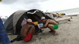 Fotografía Migrantes en carpas