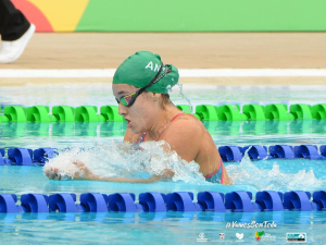 Nadadora Rionegrera consigue la primera medalla de bronce en los juegos nacionales