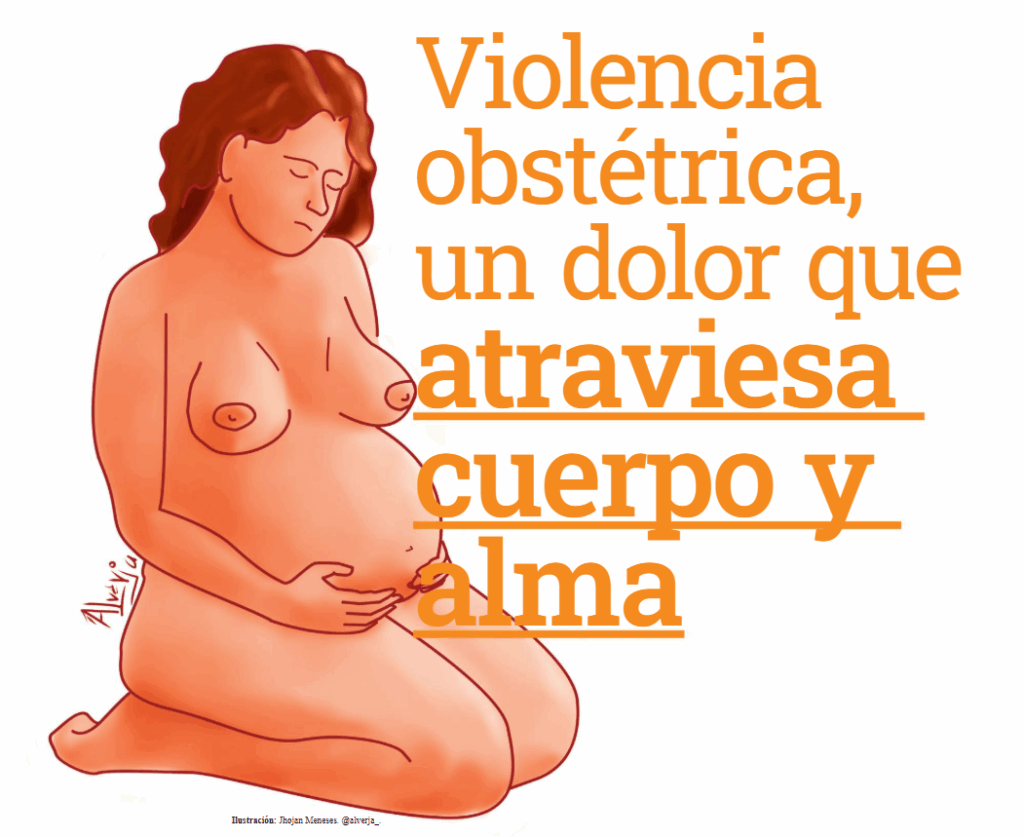 Ilustración violencia obstétrica
