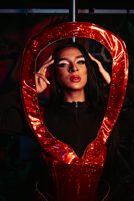 El 5 de abril de 2018 es la fecha exacta en que nació Myth Drag Queen, en la habitación de Mitchael. Foto: cortesía