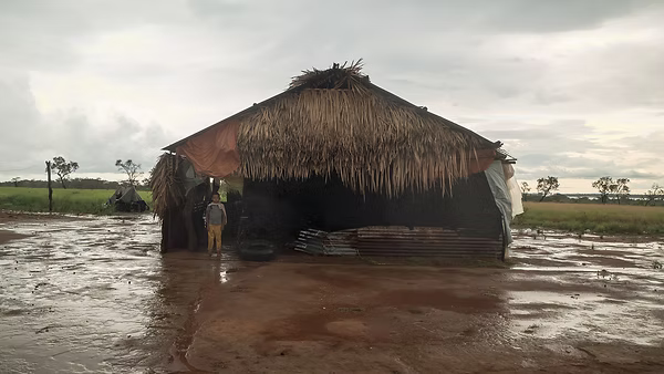 Vivienda de la comunidad de Wasapana Dagua, compuesta por unos 120 habitantes. El 40 % tiene menos de 15 años. Foto: Jorge Luis Rocha