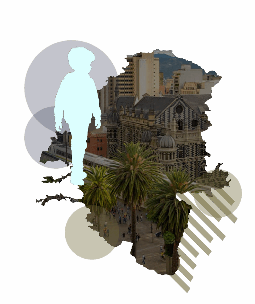 Ilustración con mapa de Medellín manual de ESCNNA
