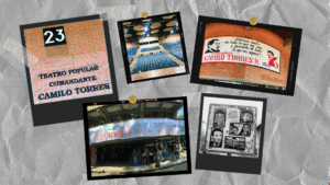 Collage de fotos alusivas a la asamblea de estudiantes de la Universidad de Antioquia