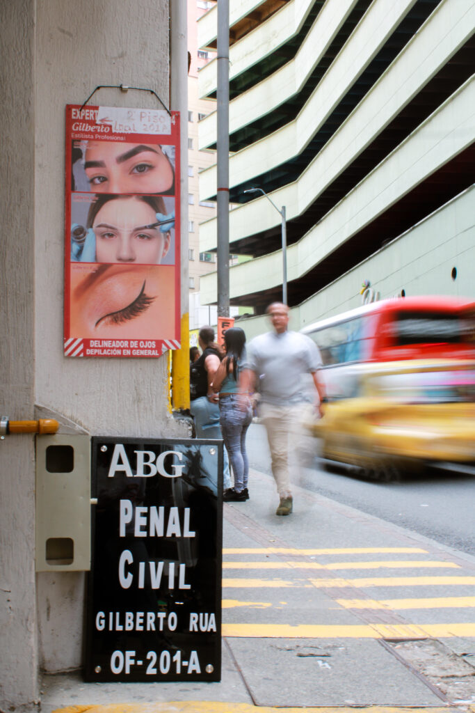 Calle en el centro de Medellín